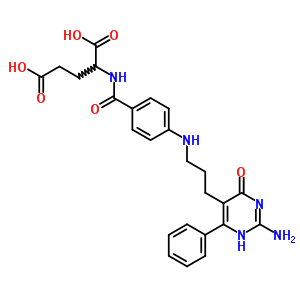 2-[[4-[3-(2-Amino-4-oxo-6-phenyl-1h-pyrimidin-5-yl)propylamino]benzoyl]amino]pentanedioic acid Structure,35960-68-0Structure