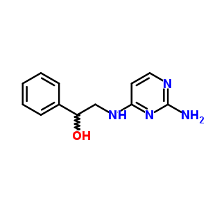 2-[(2-Aminopyrimidin-4-yl)amino]-1-phenyl-ethanol Structure,3603-50-7Structure