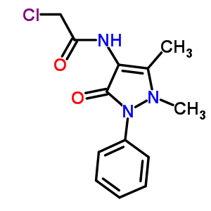 2-Chloro-n-(1,5-dimethyl-3-oxo-2-phenyl-2,3-dihydro-1H-pyrazol-4-yl)acetamide Structure,3608-86-4Structure