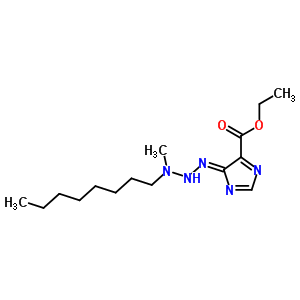 Ethyl (5e)-5-[(methyl-octyl-amino)hydrazinylidene]imidazole-4-carboxylate Structure,36137-96-9Structure