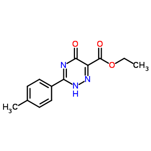 Ethyl 3-(4-methylphenyl)-5-oxo-2h-1,2,4-triazine-6-carboxylate Structure,36286-78-9Structure