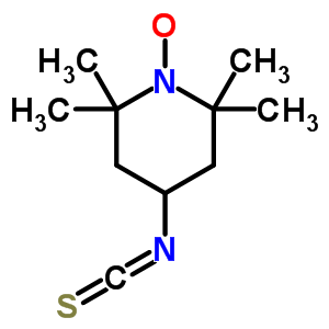 4-Isothiocyanato-2,2,6,6-tetramethylpiperidine 1-oxyl free radical Structure,36410-81-8Structure