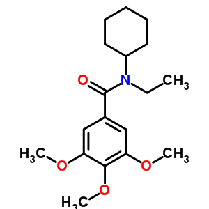 N-cyclohexyl-n-ethyl-3,4,5-trimethoxy-benzamide Structure,36650-25-6Structure