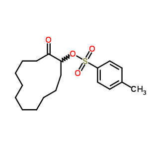 Cyclododecanone,2-[[(4-methylphenyl)sulfonyl]oxy]- Structure,3667-84-3Structure