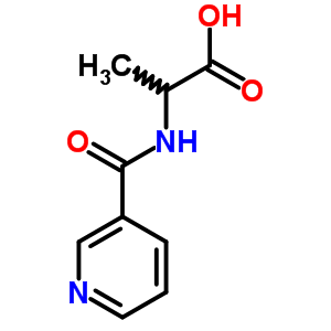 N-(3-pyridinylcarbonyl)alanine Structure,36724-74-0Structure