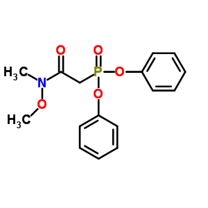 (N-methoxy-n-methylcarbamoylmethyl)phosphonic acid diphenyl ester Structure,367508-01-8Structure