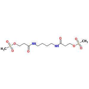 3-Methylsulfonyloxy-n-[4-(3-methylsulfonyloxypropanoylamino)butyl]propanamide Structure,36762-91-1Structure