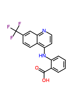 2-((7-(Trifluoromethyl)-4-quinolinyl)amino)benzoic acid Structure,36777-15-8Structure