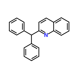 Quinoline,2-(diphenylmethyl)- Structure,3678-74-8Structure