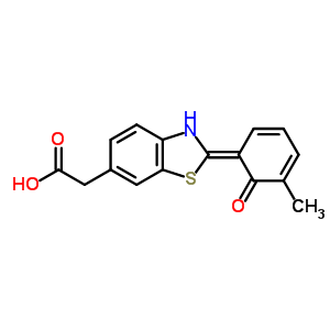 2-(2-Hydroxy-3-methylphenyl)-6-benzothiazoleacetic acid Structure,36782-41-9Structure