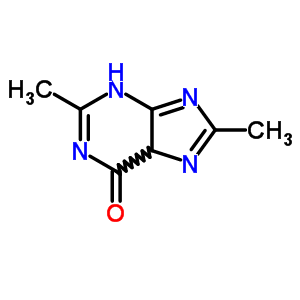 6H-purin-6-one, 1,9-dihydro-2,8-dimethyl- Structure,36827-61-9Structure