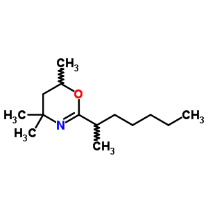 2-Heptan-2-yl-4,4,6-trimethyl-5,6-dihydro-1,3-oxazine Structure,36871-42-8Structure