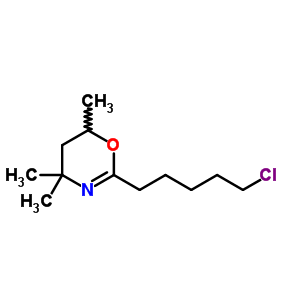 4H-1,3-oxazine,2-(5-chloropentyl)-5,6-dihydro-4,4,6-trimethyl- Structure,36871-49-5Structure