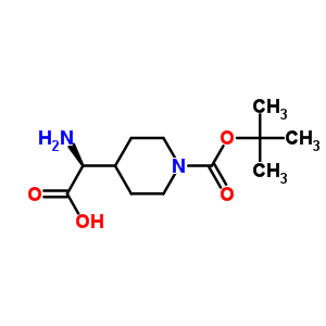 (S)-1-boc-4-(aminocarboxymethyl)piperidine Structure,368866-11-9Structure