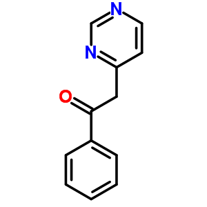 1-Phenyl-2-(4-pyrimidinyl)-ethanone Structure,36912-83-1Structure