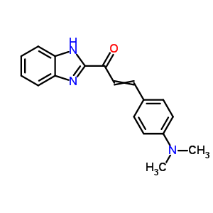 2-Propen-1-one, 1-(1h-benzimidazol-2-yl)-3-(4-(dimethylamino)phenyl)- Structure,36998-79-5Structure