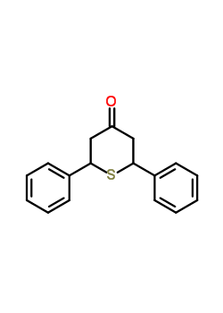 2,6-Diphenyl-tetrahydro-thiopyran-4-one Structure,37014-01-0Structure