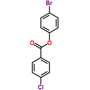 Benzoicacid, 4-chloro-, 4-bromophenyl ester Structure,37038-56-5Structure