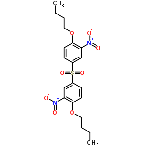 1-Butoxy-4-(4-butoxy-3-nitro-phenyl)sulfonyl-2-nitro-benzene Structure,3704-32-3Structure