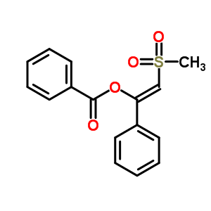 [(Z)-2-methylsulfonyl-1-phenyl-ethenyl] benzoate Structure,3708-07-4Structure