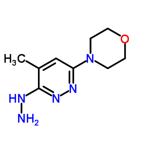 Morpholine,4-(6-hydrazino-5-methyl-2-pyridazinyl)-,dihydrochloride,hydrate Structure,37121-78-1Structure