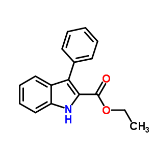 Ethyl 3-phenyl-1h-indole-2-carboxylate Structure,37129-23-0Structure