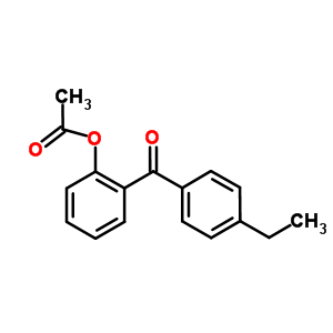 2-Acetoxy-4’-ethylbenzophenone Structure,37135-48-1Structure