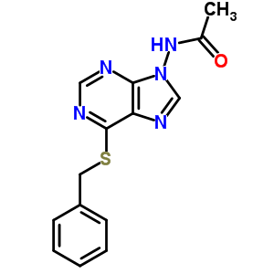 Acetamide,n-[6-[(phenylmethyl)thio]-9h-purin-9-yl]- Structure,37154-73-7Structure