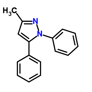 1,5-Diphenyl-3-methyl-1h-pyrazole Structure,3729-90-6Structure