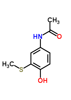 3-Methylthio-4-hydroxyacetanilide Structure,37398-23-5Structure