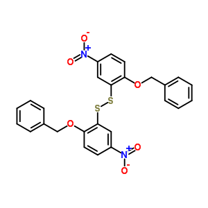 Bis(2-benzyloxy-3-nitrophenyl)disulfide Structure,37398-25-7Structure