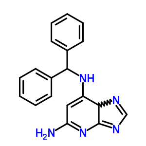 3H-imidazo[4,5-b]pyridine-5,7-diamine,n7-(diphenylmethyl)-, hydrochloride (1:1) Structure,37437-09-5Structure