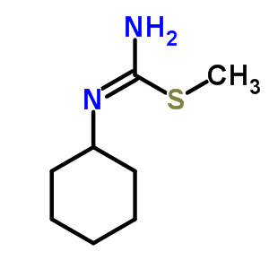 N-cyclohexyl-1-methylsulfanyl-methanimidamide Structure,3753-40-0Structure