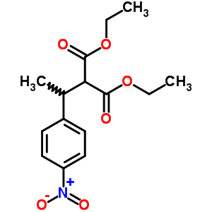 Diethyl 2-[1-(4-nitrophenyl)ethyl]propanedioate Structure,37556-09-5Structure