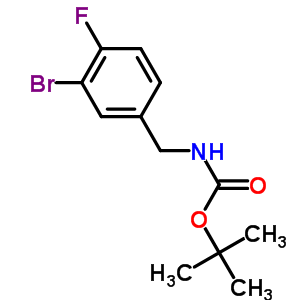 Tert-butyl 3-bromo-4-fluorobenzylcarbamate Structure,375853-85-3Structure