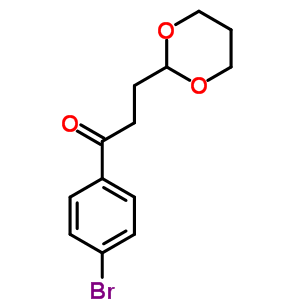 4’-Bromo-3-(1,3-dioxan-2-yl)propiophenone Structure,376637-07-9Structure