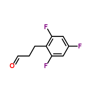 3-(2,4,6-Trifluoro-phenyl)-propionaldehyde Structure,377084-11-2Structure