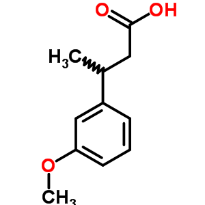 3-(3-Methoxyphenyl)butanoic acid Structure,37730-33-9Structure