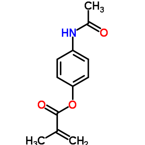 2-Propenoic acid,2-methyl-,4-(acetylamino)phenyl ester Structure,37796-01-3Structure