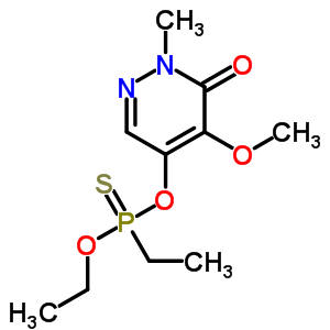 5-(Ethoxy-ethyl-phosphinothioyl)oxy-4-methoxy-2-methyl-pyridazin-3-one Structure,37840-66-7Structure