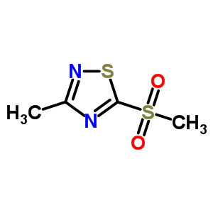 3-Methyl-5-methylsulfonyl-1,2,4-thiadiazole Structure,37864-85-0Structure