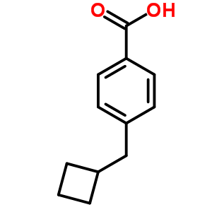 Benzoicacid, 4-(cyclobutylmethyl)- Structure,37874-96-7Structure