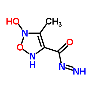 5-Hydroxy-n-imino-4-methyl-2h-1,2,5-oxadiazole-3-carboxamide Structure,37895-46-8Structure