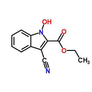 Ethyl 3-cyano-1-hydroxy-indole-2-carboxylate Structure,37914-48-0Structure