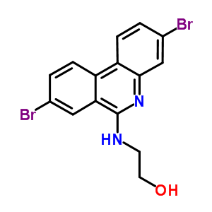 Ethanol,2-[(3,8-dibromo-6-phenanthridinyl)amino]- Structure,38052-89-0Structure