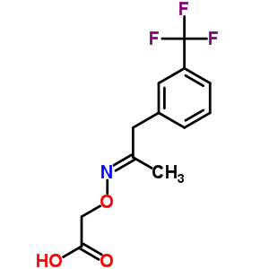 [[[2-[M-(trifluoromethyl)phenyl ]-1-methylethylidene]amino]oxy]acetic acid Structure,38060-04-7Structure