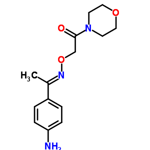 4’-Aminoacetophenone o-(morpholinocarbonylmethyl)oxime Structure,38063-89-7Structure