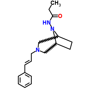 3,8-Diazabicyclo(3.2.1)octane,3-(3-phenylallyl)-8-propionylamino- Structure,38074-16-7Structure