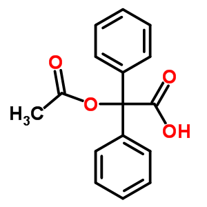 Benzeneacetic acid, a-(acetyloxy)-a-phenyl- Structure,3808-00-2Structure