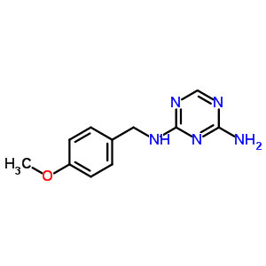 N2-(4-methoxybenzyl)-1,3,5-triazine-2,4-diamine Structure,38164-19-1Structure